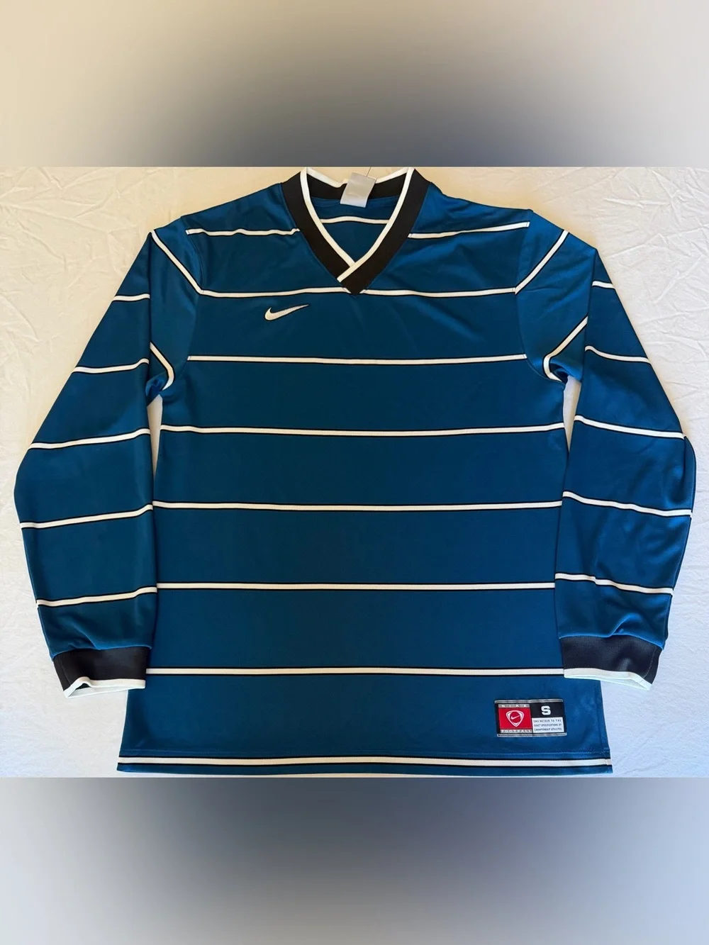 Nike DF Energy Top Soccer Jersey Blue/Black Longsleeve IF1532-476 Men’s Sz: S